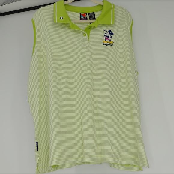 Mickey Unlimited Green Collared Tank Top Size 26/28W - Picture 2 of 9